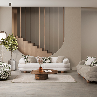 Stella koltuk takımı modern krem salon dekorasyonu