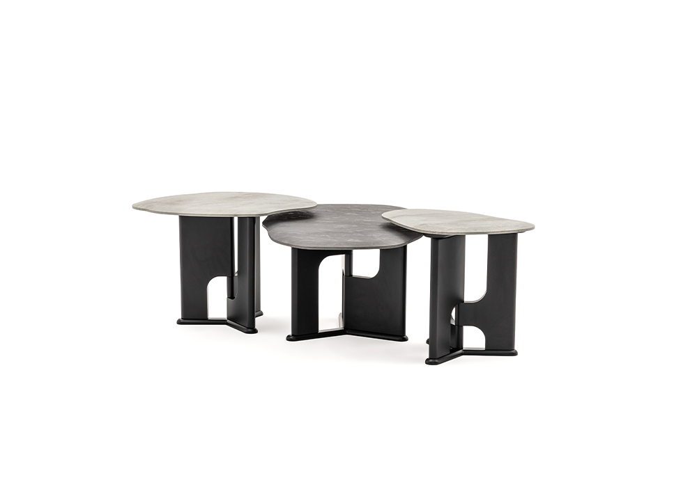 Tarsus üçlü orta sehpa seramik desenli modern tasarım Homevse