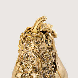 Modern yaşam alanı için gold kabak form dekoratif aksesuar
