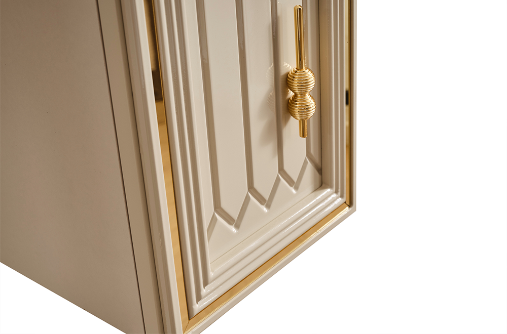 Gold ve krem detaylara sahip Velar TV Üitesi