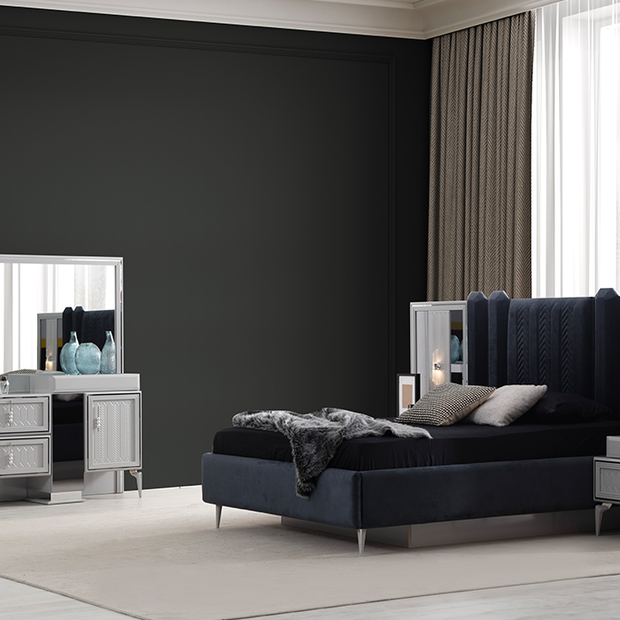 Velar Yatak Odası Gri