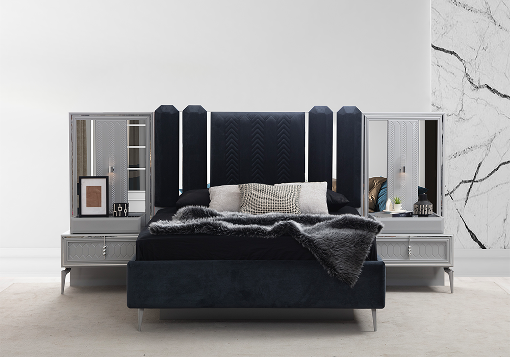 Velar Yatak Odası Gri