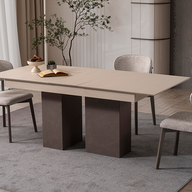 Minimal modern yemek odası için Yakut masa ve sandalye