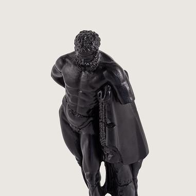 Modern yaşam alanı için antik Zeus figürlü dekoratif aksesuar