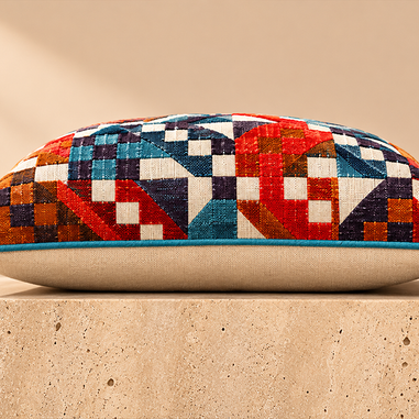 Zenda Dekoratif Kırlent Kılıfı etnik kilim desenli renkli kırlent modeli