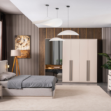 Zümrüt yatak odası takımı modern yatak odası dekorasyonu
